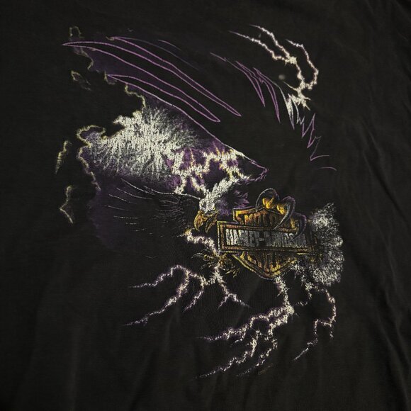 Harley Davidson Motorcycle 2001 Raleigh North Carolina Vintage Faded Shirt - Picture 3 of 5